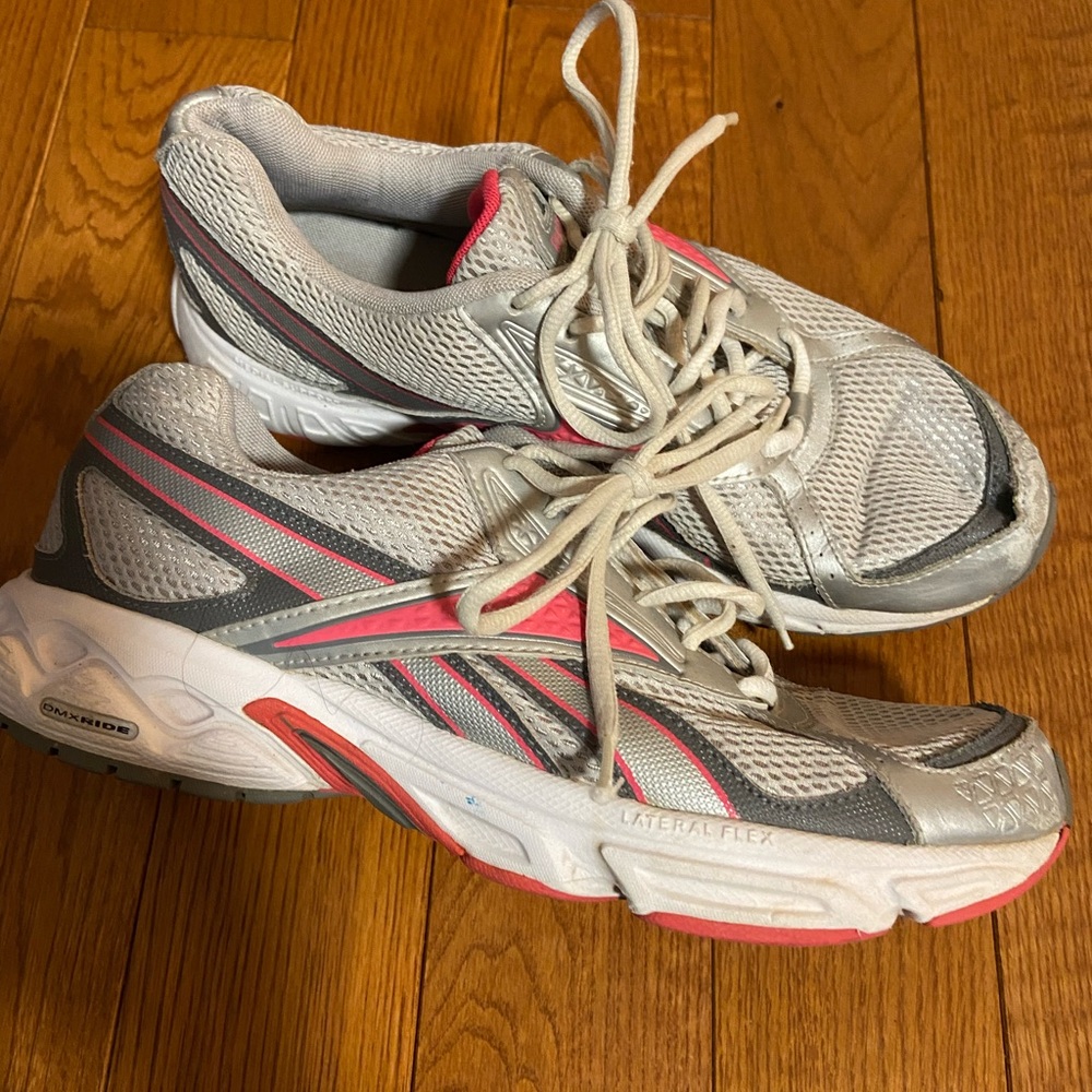 Reebok Women's Silver and Pink Athletic Shoes - Picture 2 of 5